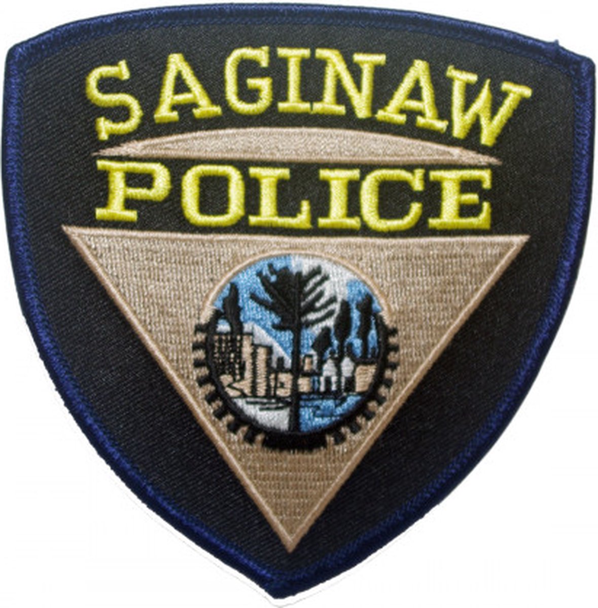 Saginaw Police geborduurde patch embleem | Opnaai